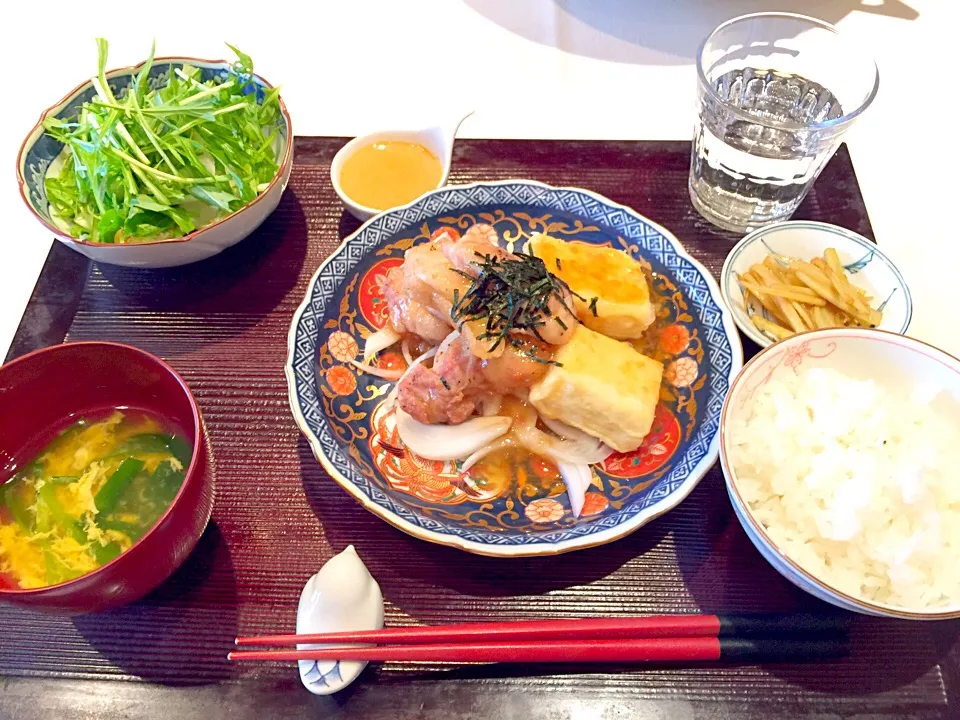 鶏肉と豆腐の唐揚げ 梅肉餡かけ|Yukaさん