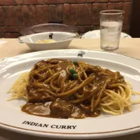 Snapdishの料理写真:インデアンカレーのインデアンスパゲッティ