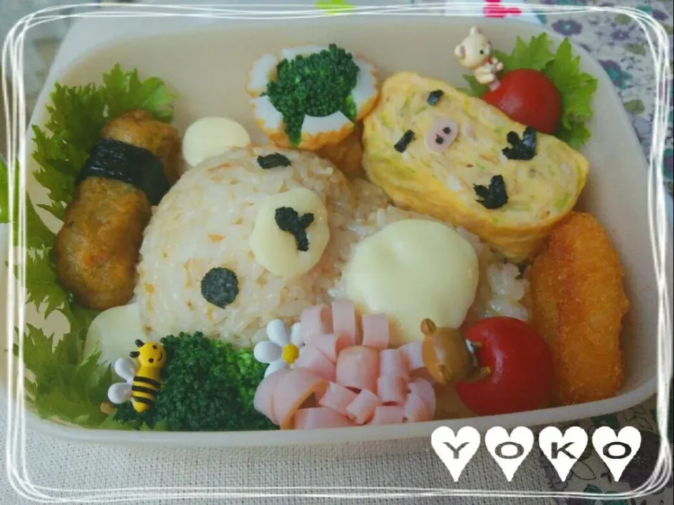 リラックスしているリラックマ弁当🍱|yokoさん