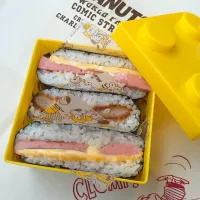 Snapdishの料理写真:JK弁当 おにぎらず3味