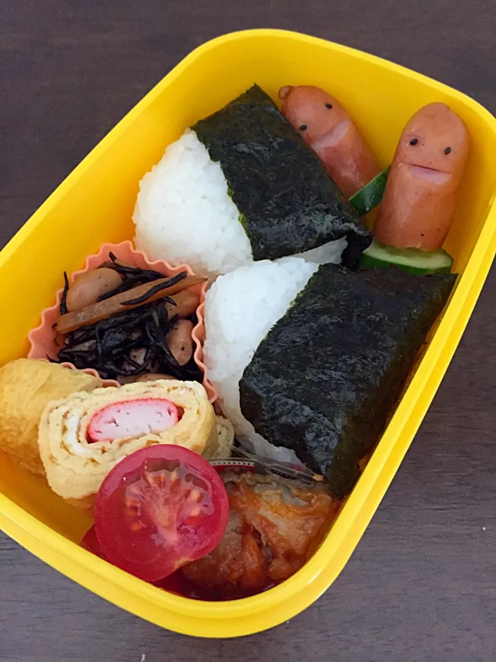 おばけウインナーと鯖のケチャップ煮弁当|kiicoさん