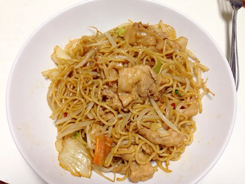 yakisoba😋😍 #itadaikimasu 😊|Aramさん