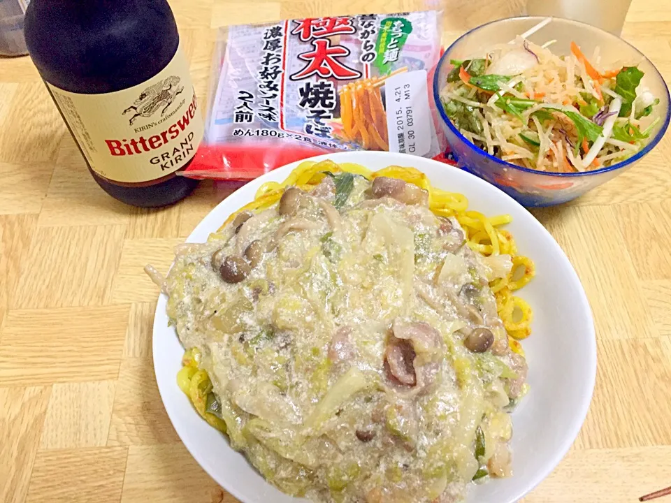 塩だれサラダ・太麺であんかけ焼きそば|Tarou  Masayukiさん