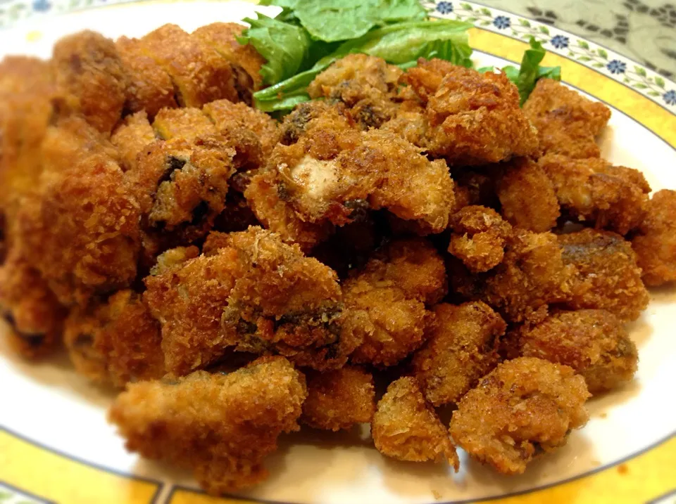 サバ🐟のチーズ揚げ😋|アライさんさん