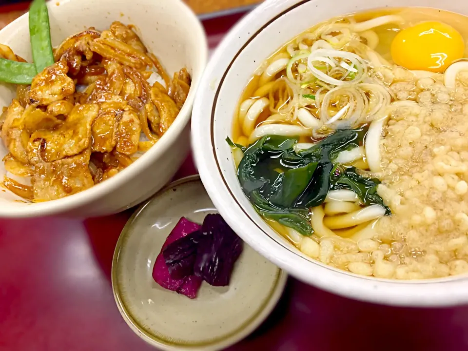 焼肉丼うどんセット 山田うどんin草加|あやさん