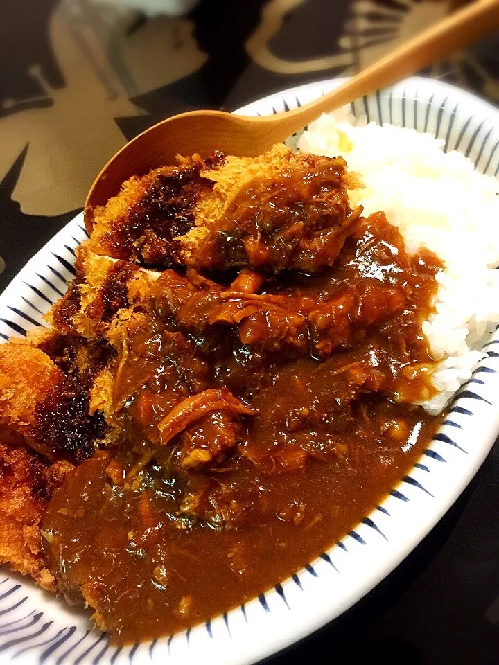 牛スジチキンカツカレー|シェフが本業になりました^_^毎日が新鮮ですヽ(´▽｀)/さん