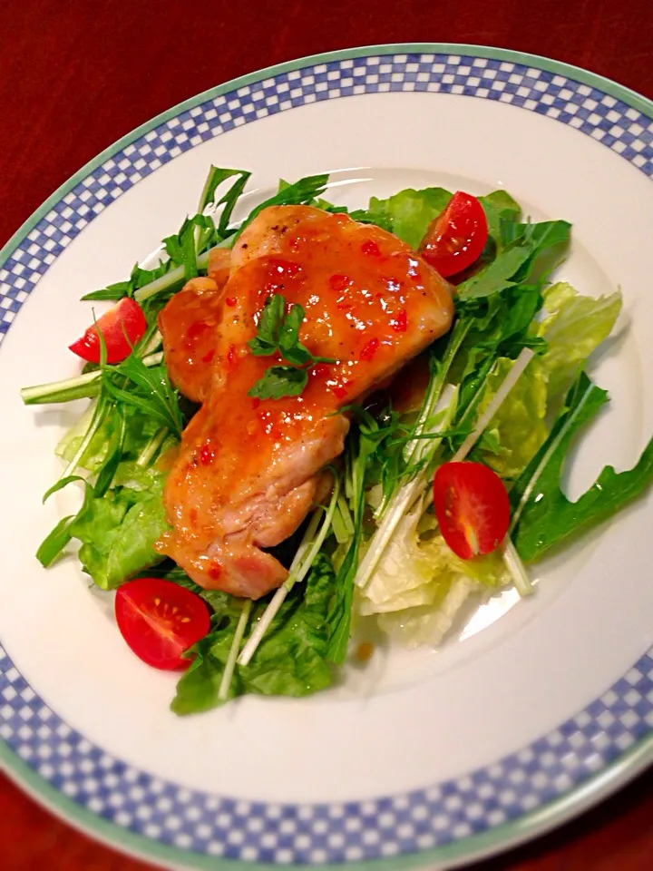 志野さんの💕鶏モモ肉のポアレ•エスニック風味〜レストランみたいにつくろう〜♪( ´▽｀)|hannahさん