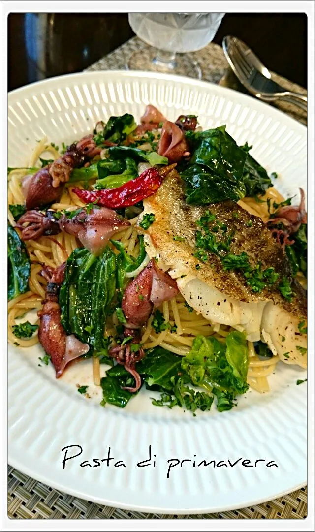 Snapdishの料理写真:Pasta di primavera 🍝|Alfinさん