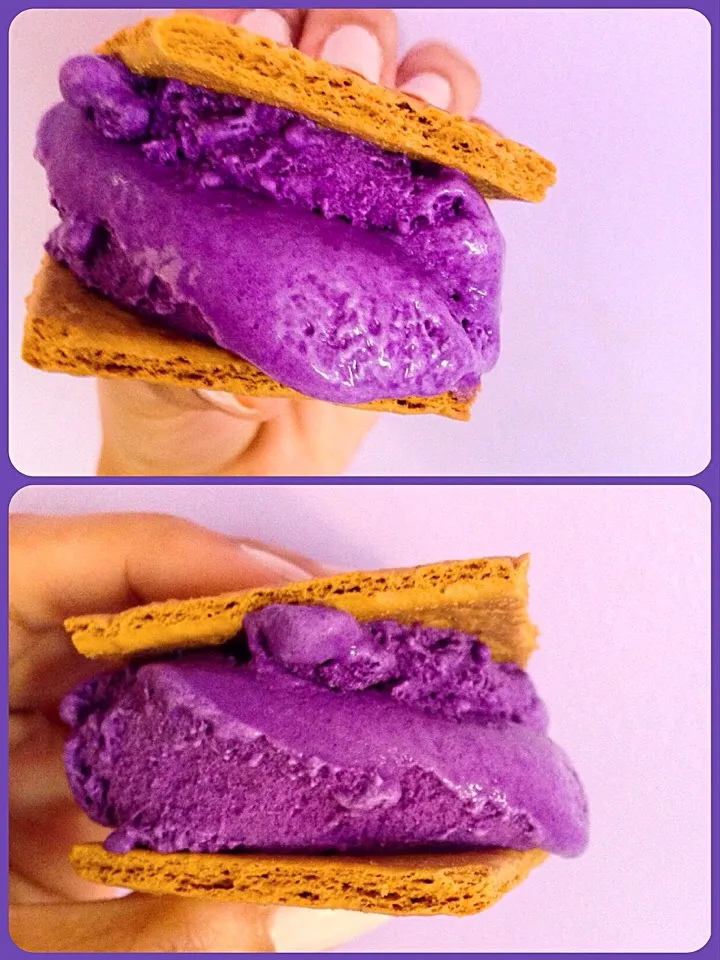 Purple yum ice cream smores|Jeawelさん