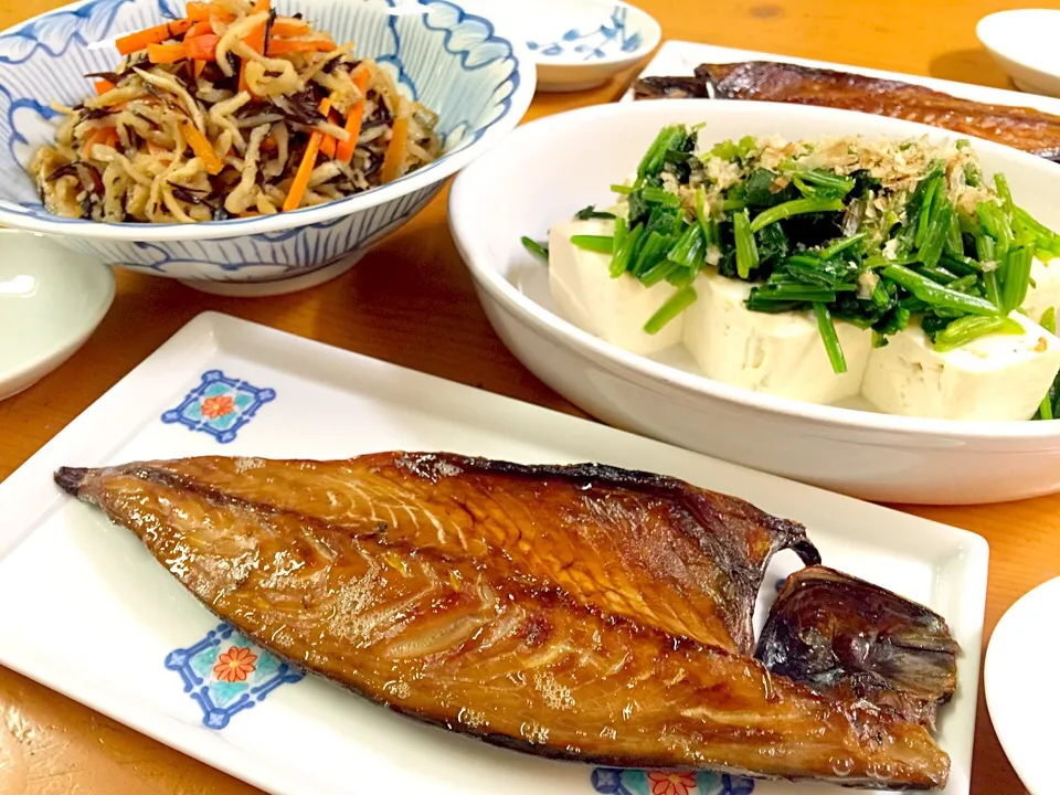 サバの醤油干しと切り干し大根とひじきの煮物|ルドルフさん