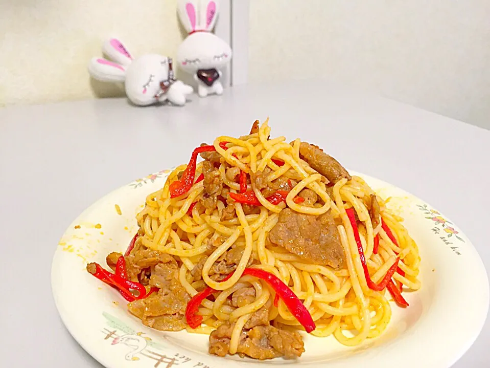 Bacon spaghetti|ハーさん