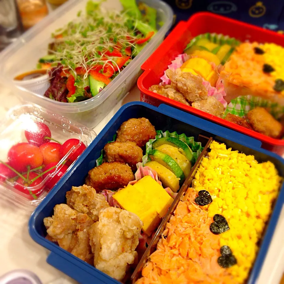 Snapdishの料理写真:バランスも大切☻お子様なよくばり弁当|はれてらぁさん