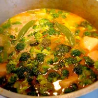 Snapdishの料理写真:Red Sinigang with Jalapeño & Broccoli|ChefNurseBelleさん