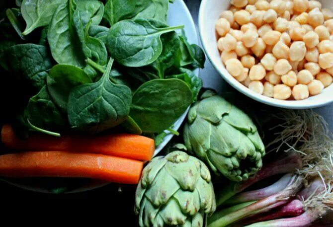 Potaje de garbanzos y espinacas #spinach  #artichokes #chickpeas #soups|maimay71さん