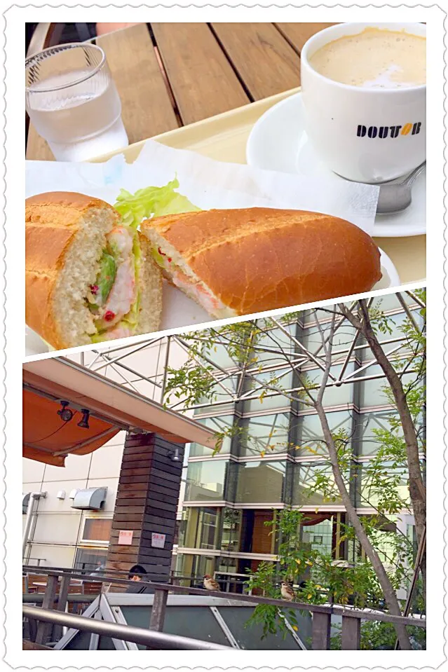 駅ナカドトールでミラノサンドB🍞☕️🍃|まみりんごさん