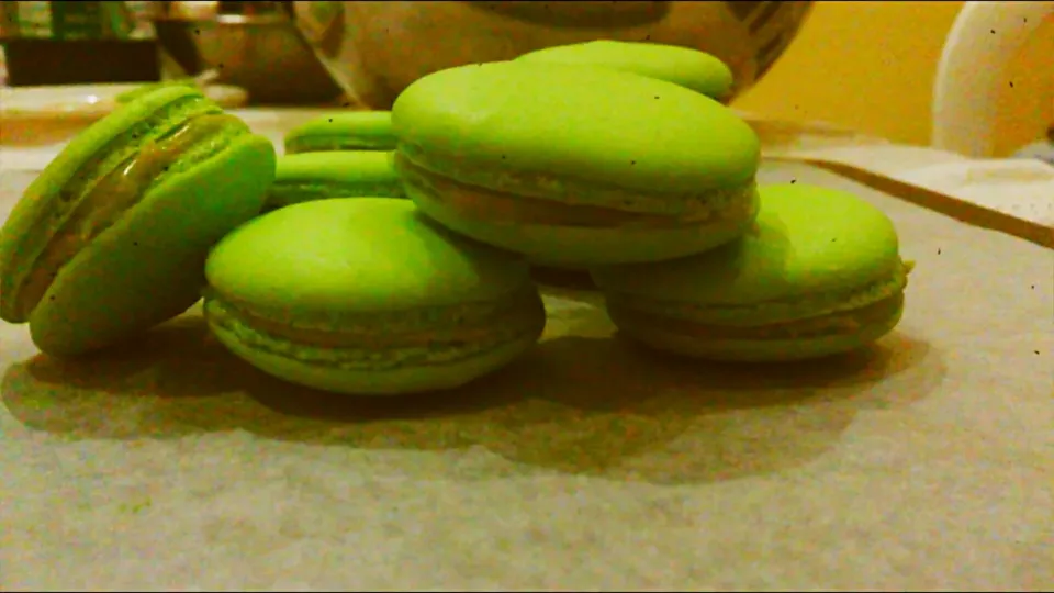 green tea macarons|Janet Itoさん