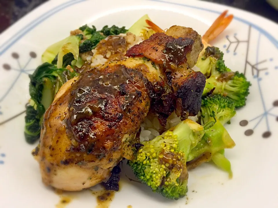 Jamaican Jerk Chicken with Mixed Vegetables.|Colleen Teoさん