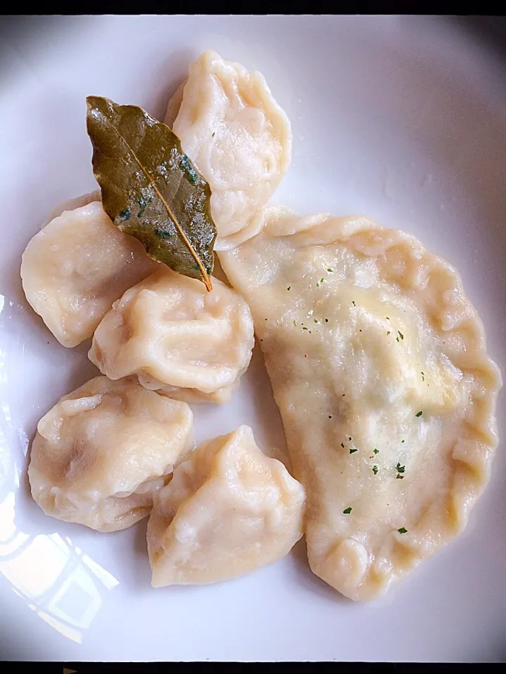 韭菜合子 chinese dumplings filled with wild garlic, egg and glass noodles 🌱|CatzeMDさん