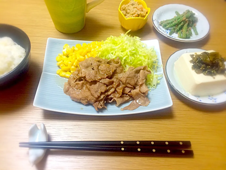 生姜焼き定食|AAさん