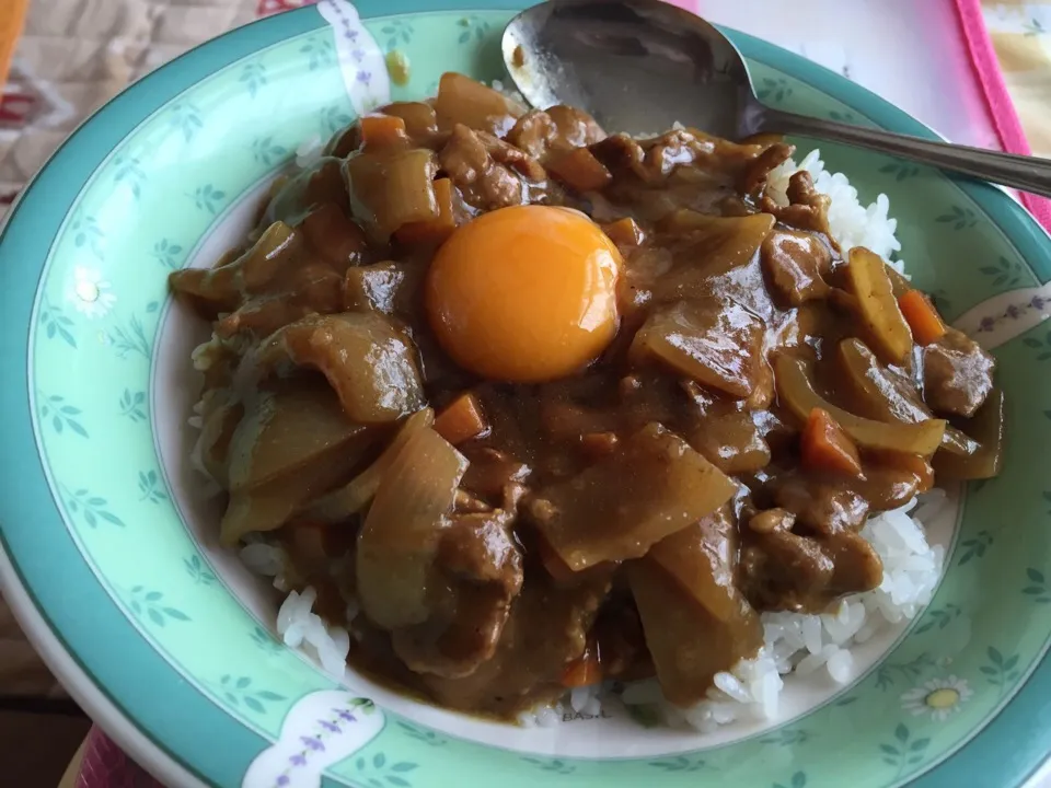 Snapdishの料理写真:今日は朝からカレーです^_^|ルークさん