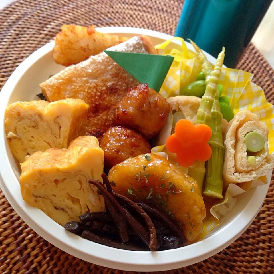 中1男子弁当🍱モリモリのり弁😋|アイさん