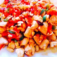 Snapdishの料理写真:家常炒鸡 homestyle chicken stir-fry|Setsuさん