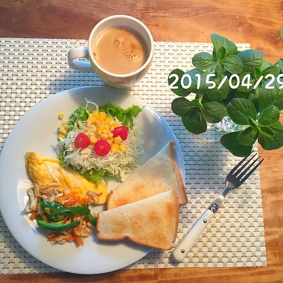 Snapdishの料理写真:朝ごはん 2015・4・29|ローゼルさん