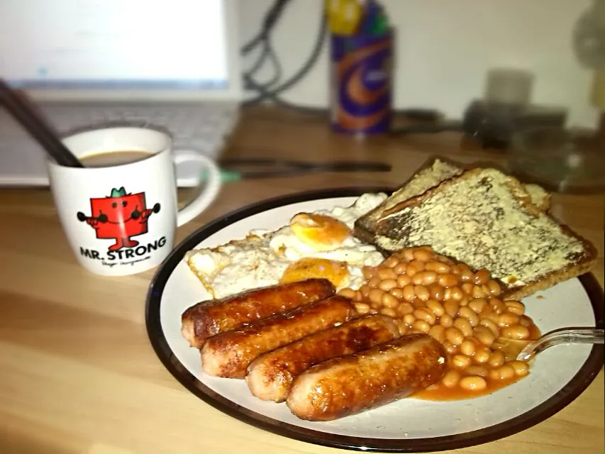 4 sausage English Breakfast #breakfast #onions|VViet food boyさん