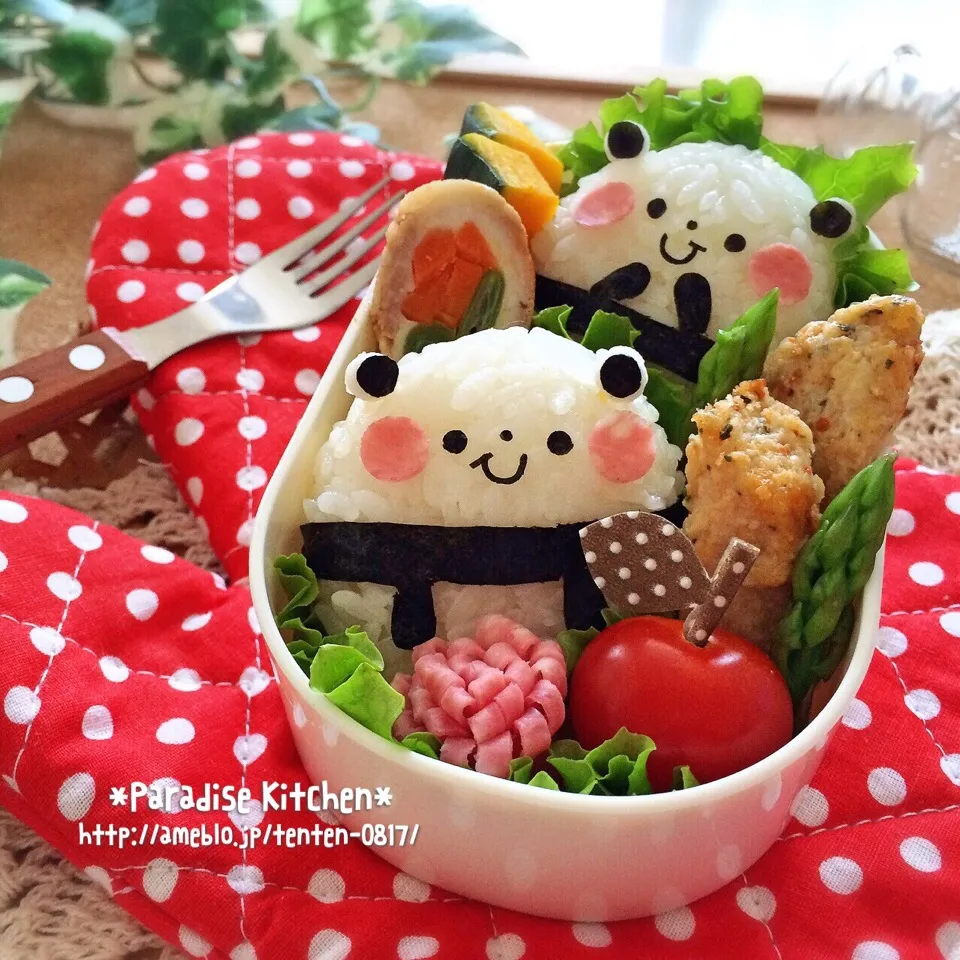 ツインズパンダちゃんおにぎり弁当|MAAさん