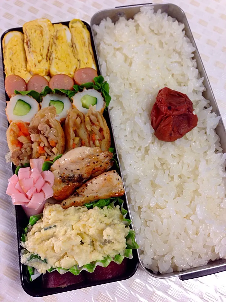 Snapdishの料理写真:もりもりボリューム弁当4.29|Masako Muraseさん