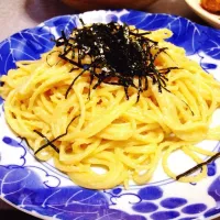 Snapdishの料理写真:明太子クリームパスタ|manampiさん