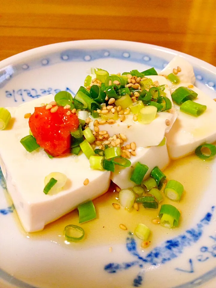 男前豆腐のレバ刺し風🎵塩と胡麻油 その②|まいりさん