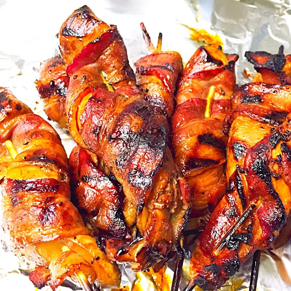 Bacon wrapped chicken skewers|Laura Freedmanさん