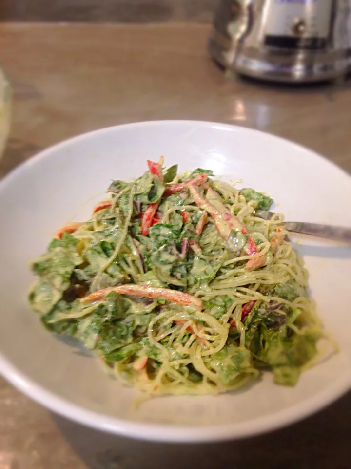 Kelp noodles in spicy peanut sauce|Pamela J. Thomasさん