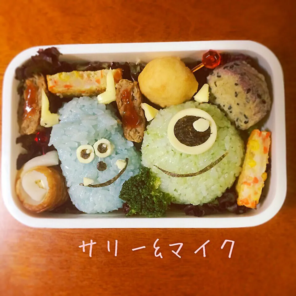 Snapdishの料理写真:モンスターズインク キャラ弁|たまちゃんさん