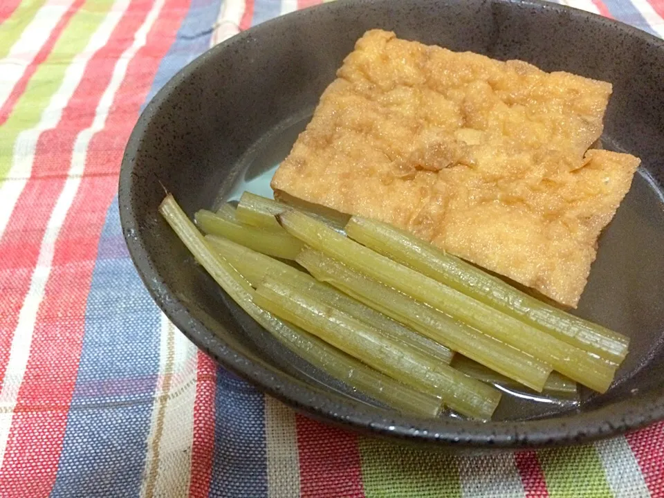 ふきと厚揚げの煮物|ハルさん