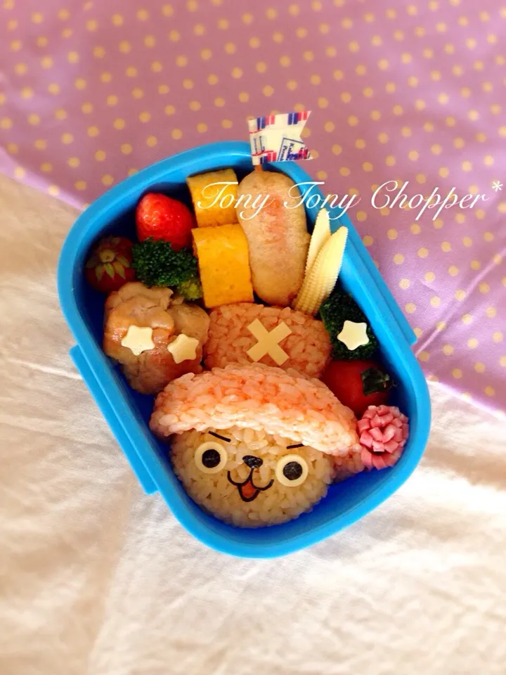 Snapdishの料理写真:チョッパーのお弁当*つの…つけ忘れ。。。|Ayumi Furukawaさん