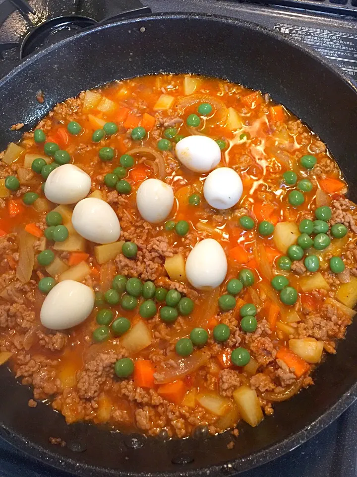 Snapdishの料理写真:Philippine style ground port with egg☺️|Daisy Bea Sabucido Shimakiさん