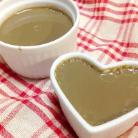 お湯で溶かして固めるだけ❗️とろとろほうじ茶プリン💕|みっくんさん