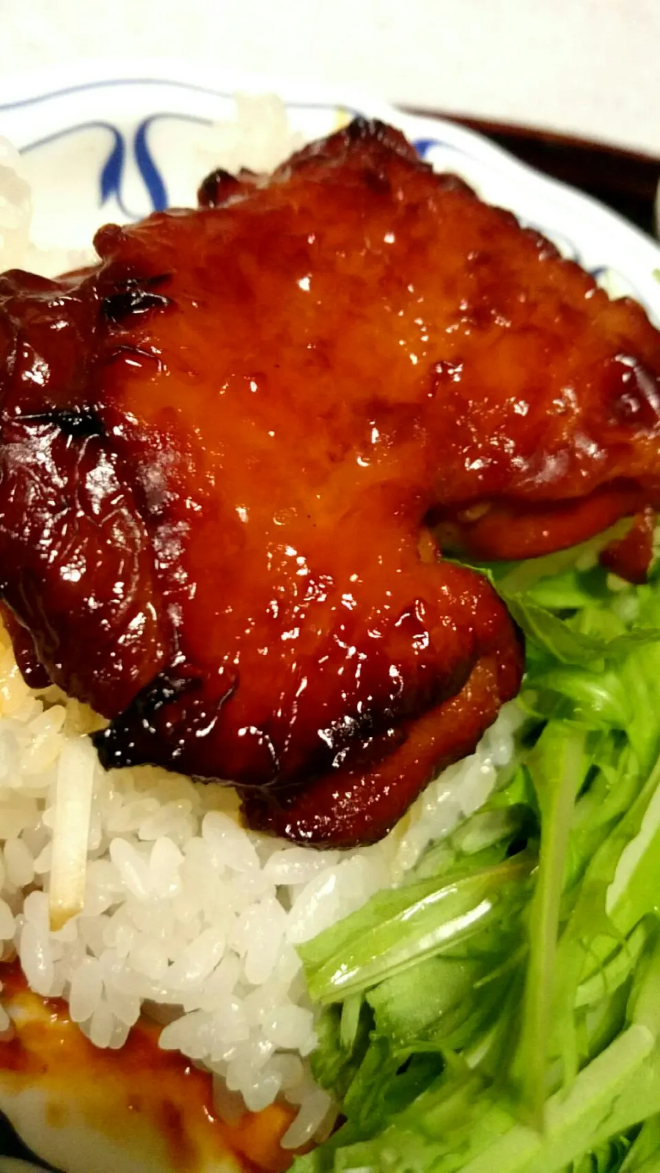 手抜き*\(*´ω｀*)/*セブンの鳥照りステーキのっけご飯|あまねさん