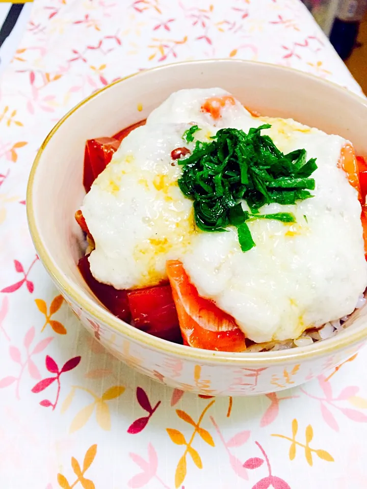 マグロ山かけ丼🐟|ブー吉さん