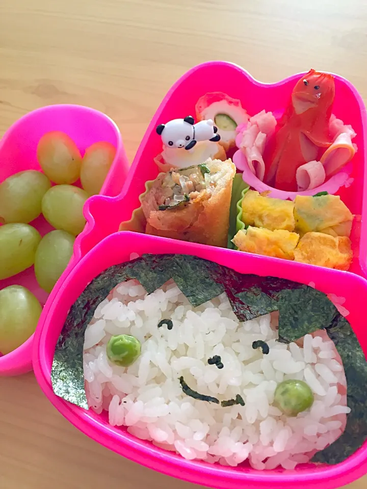 豆えくぼの女の子お弁当|ハナッペさん