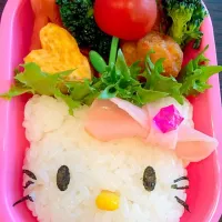 Snapdishの料理写真:キャラ弁 キティちゃん|asさん