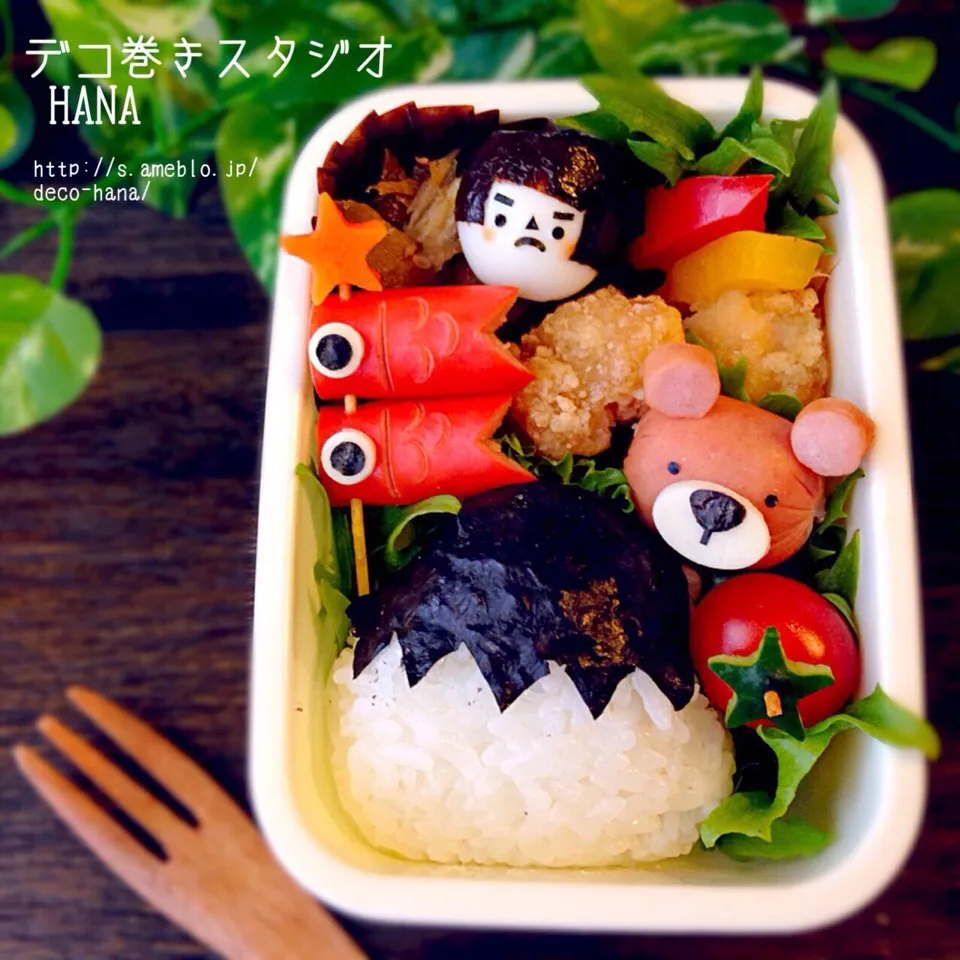 Snapdishの料理写真:こどもの日のミニキャラたくさん子ども弁当|さとみ (satomi_foodart)さん