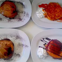 Chocolate Pancake, Pineapple Pancake, Caramel Pancake.. #Breakfast/Brunch|Naked chefさん