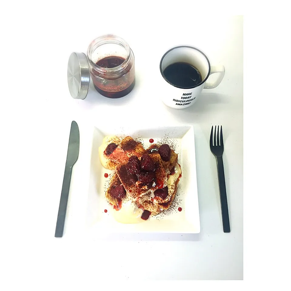 Snapdishの料理写真:Ttiramisu French Toast 〜 Balsamic Strawberry sauce 〜🍓🍴|welcomeizumiさん