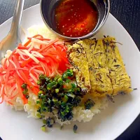 Snapdishの料理写真:Traditional Viet Broken rice with Pork meatloaf #Lunch #Breakfast/Brunch|Naked chefさん