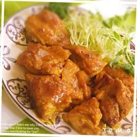 鶏もも肉のカレー照り焼き