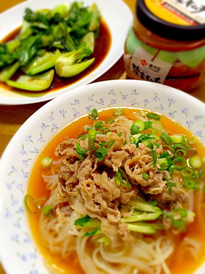 豚バラ載せ韓国風冷麺|ケイトさん