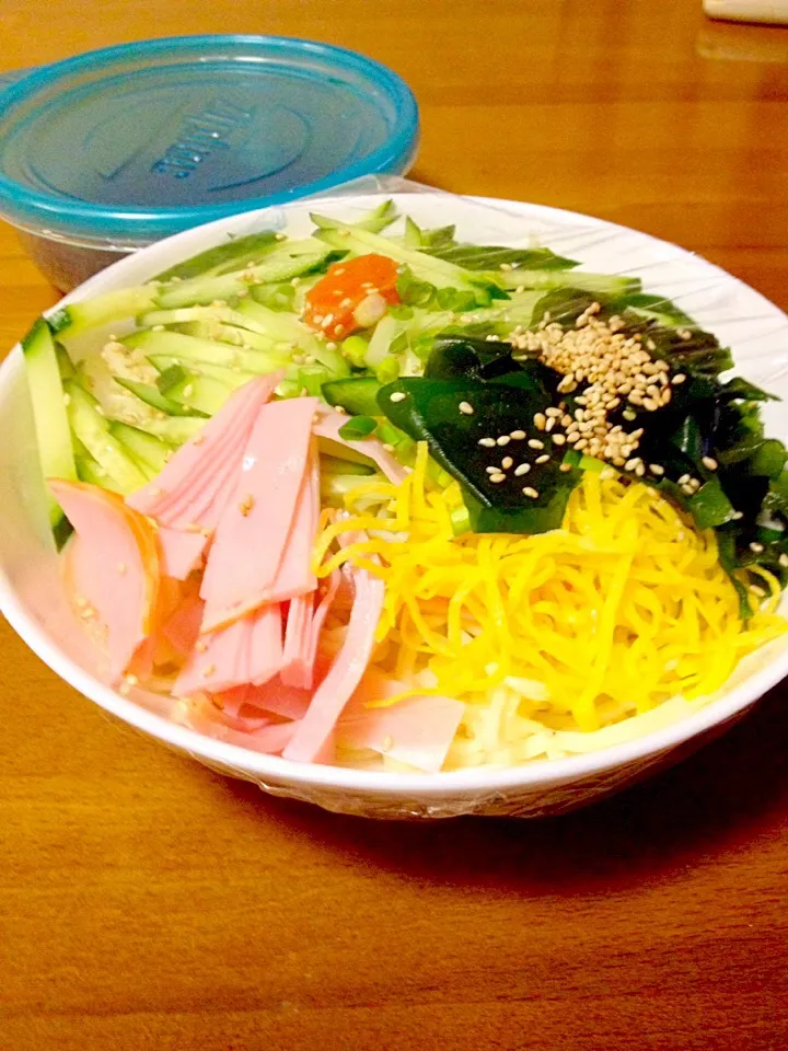 Snapdishの料理写真:特盛り冷麺🍀旦那用|まいりさん